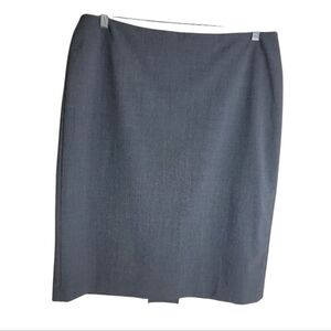 Anne Klein wool blend plus size gray pencil skirt size 16